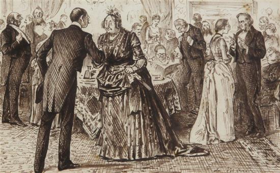 George Du Maurier (1834-1896) Le Monde ou Lou dinstruct - 4.75 x 7.25in.